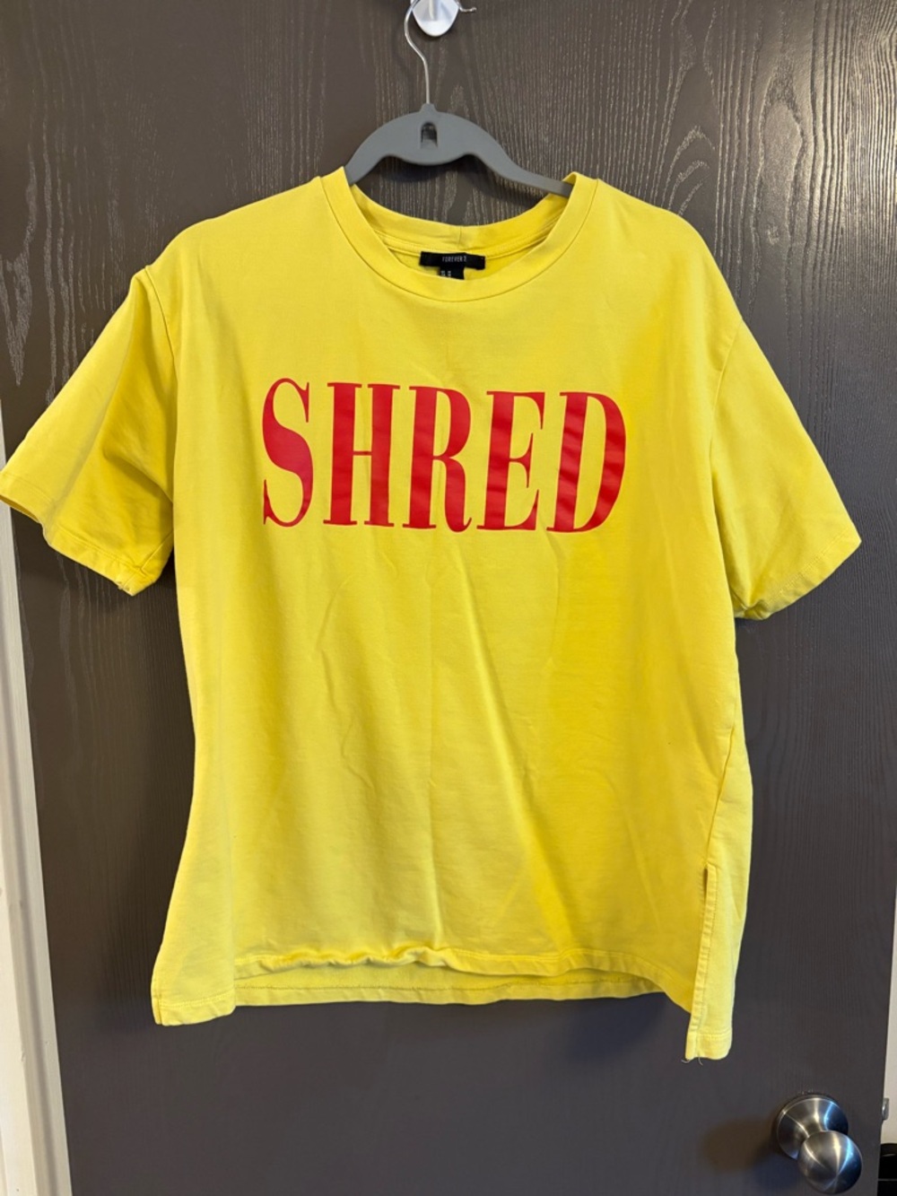 Yellow SHRED Graphic Tee